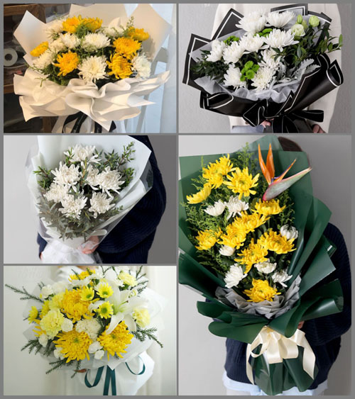 山东莱芜莱城区大王庄镇东风炉村白事花束代送
